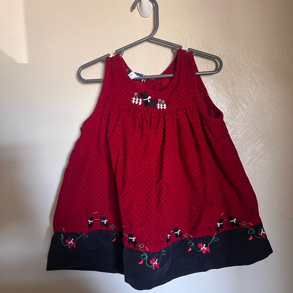 Vintage 2T Samara Scottie Dog Dress